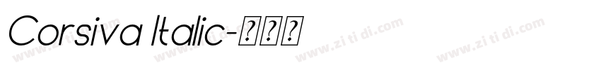 Corsiva Italic字体转换 Corsiva Italic字体转换